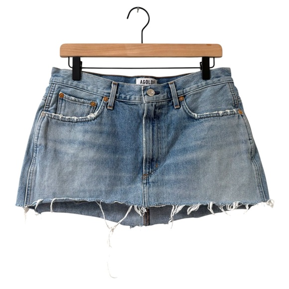 Agolde Denim Mini Skirt - Picture 1 of 6
